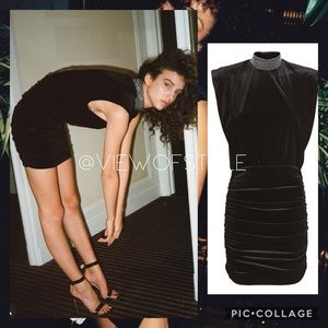 Ronny Kobo Nillie velvet mini dress